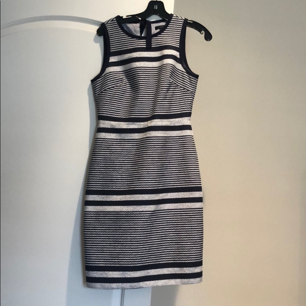 Navy and white J Crew work dress!